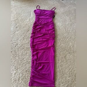 XS Express Hot Pink Adjustable strap  Bodycon Dress